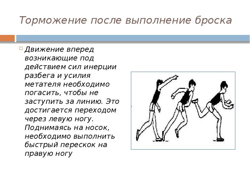 Техника метания мяча презентация