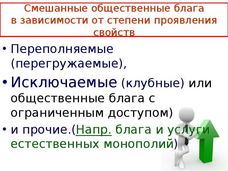 Социальным благам называют. Смешанные общественные блага. Перегружаемые и клубные общественные блага. Перегружаемые и исключаемые блага.. Смешенная общественная блага.