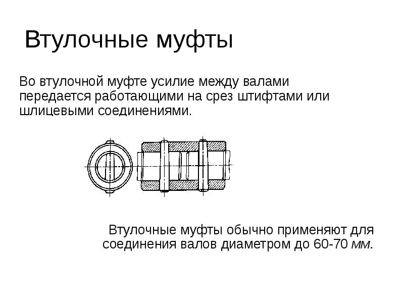 Презентация муфты по технической механике