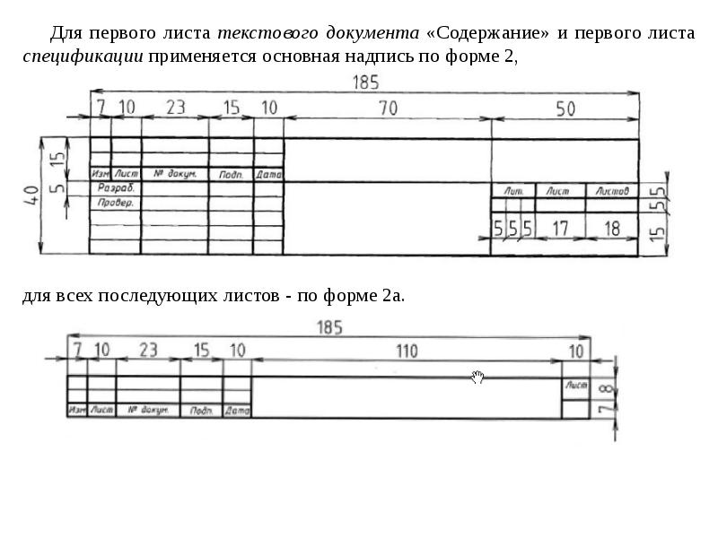 Форма 1 чертеж