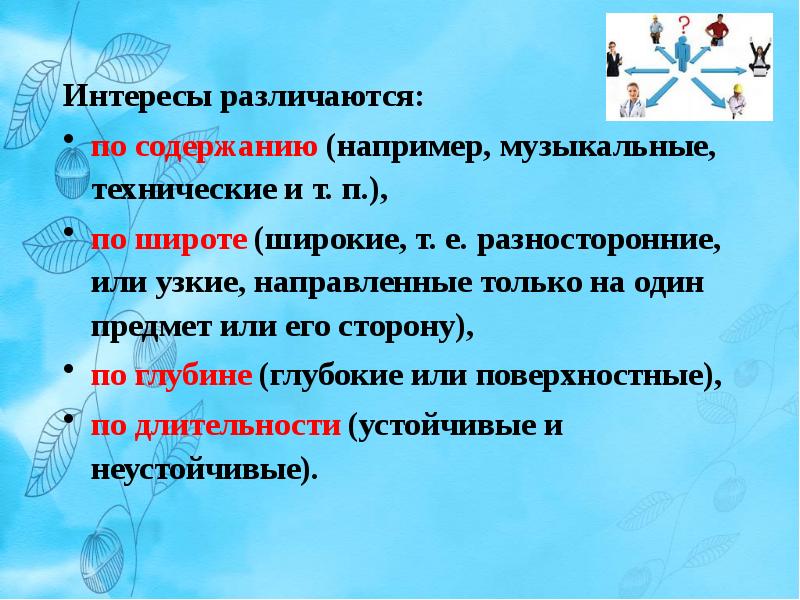 Профессиональные интересы склонности и способности 8 класс технология презентация