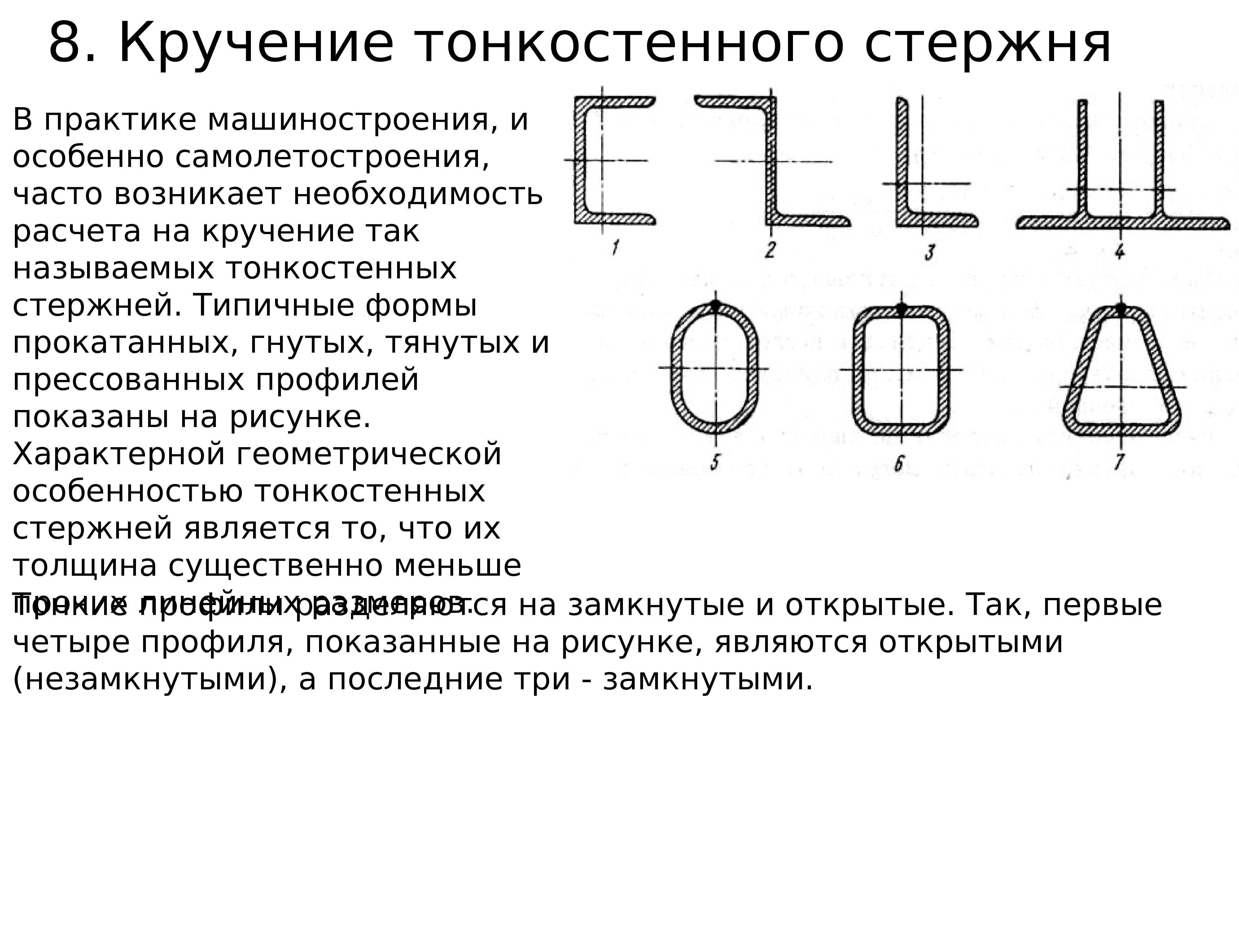 На рисунке показан стержень работающий на кручение