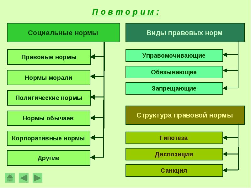 Составить схему показывающую различные подходы к классификации правовых норм