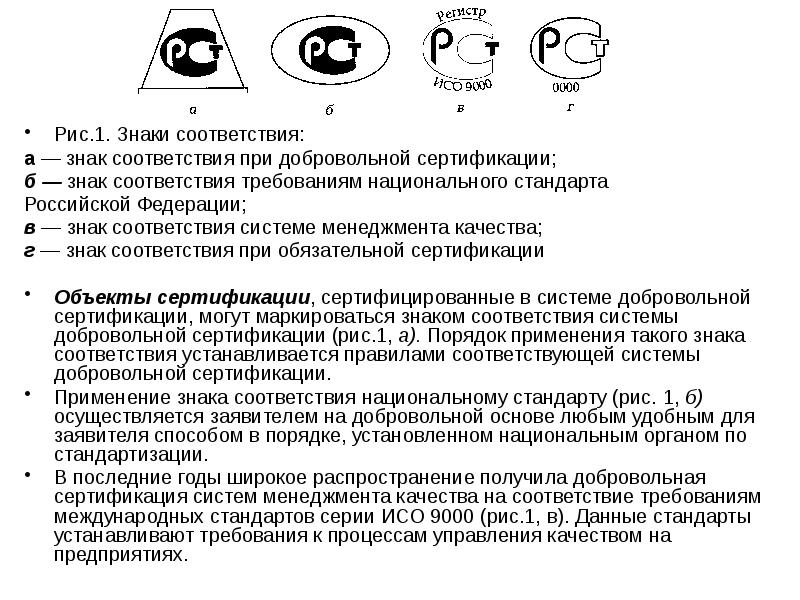 Презентация обязательная сертификация добровольная сертификация