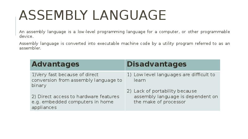 Generations of programming language
