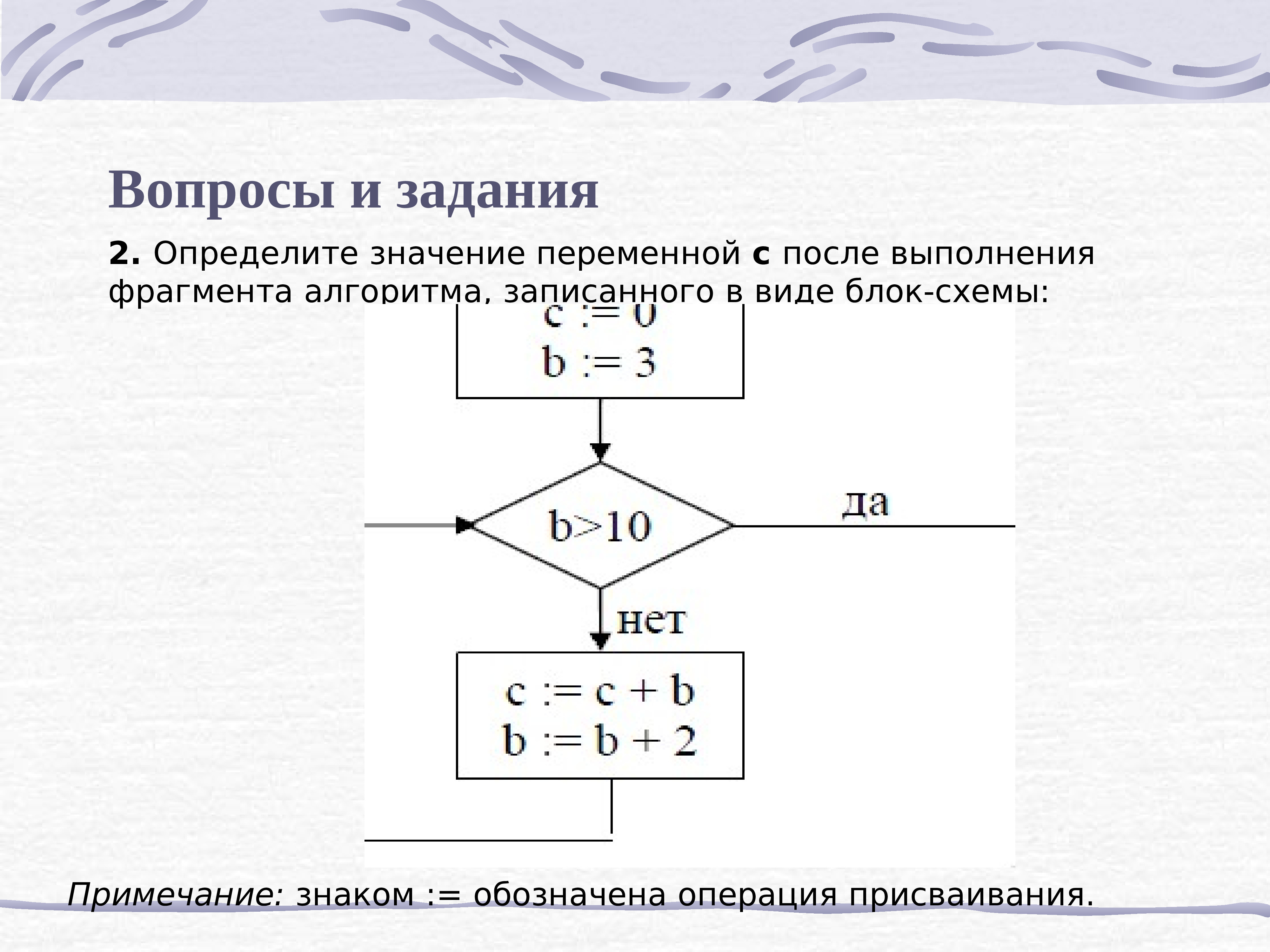 Цикл foreach на блок схеме