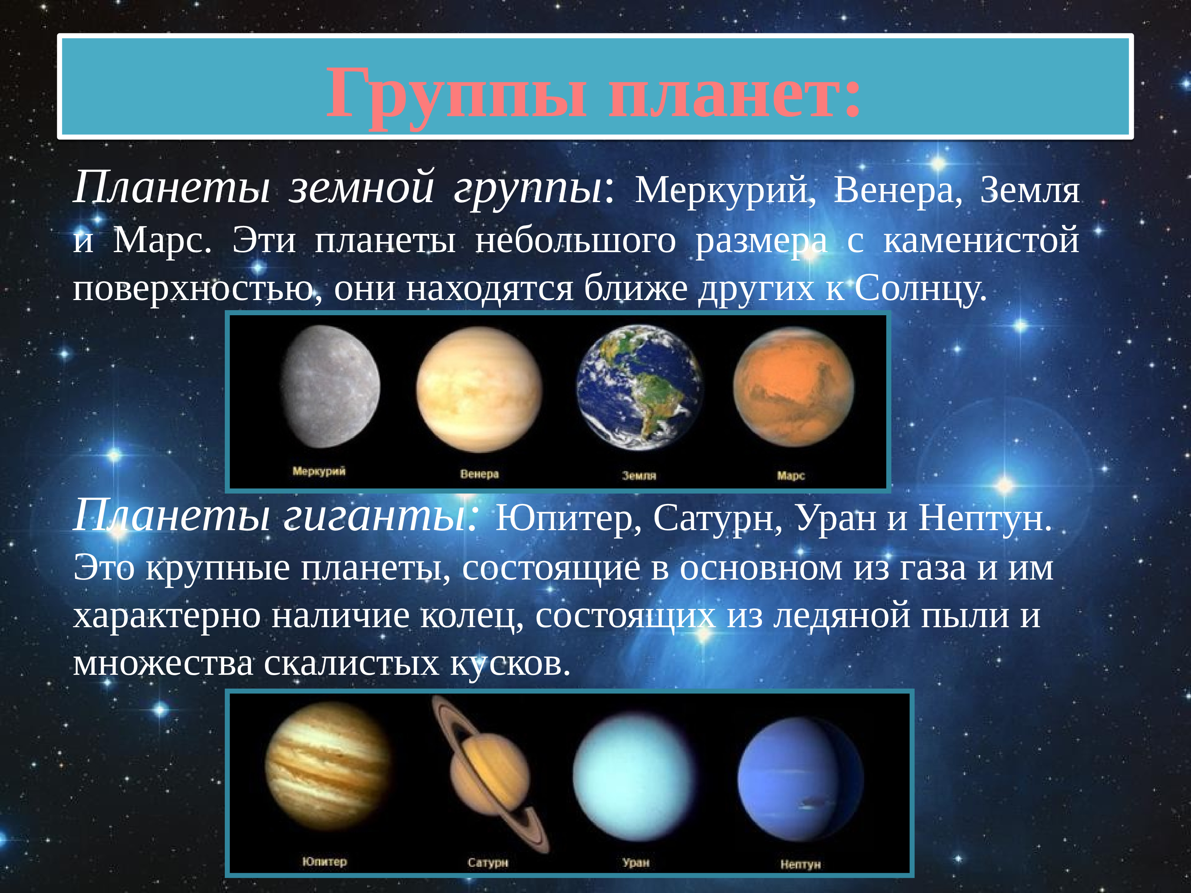 Планеты земной группы астрономия 11 класс