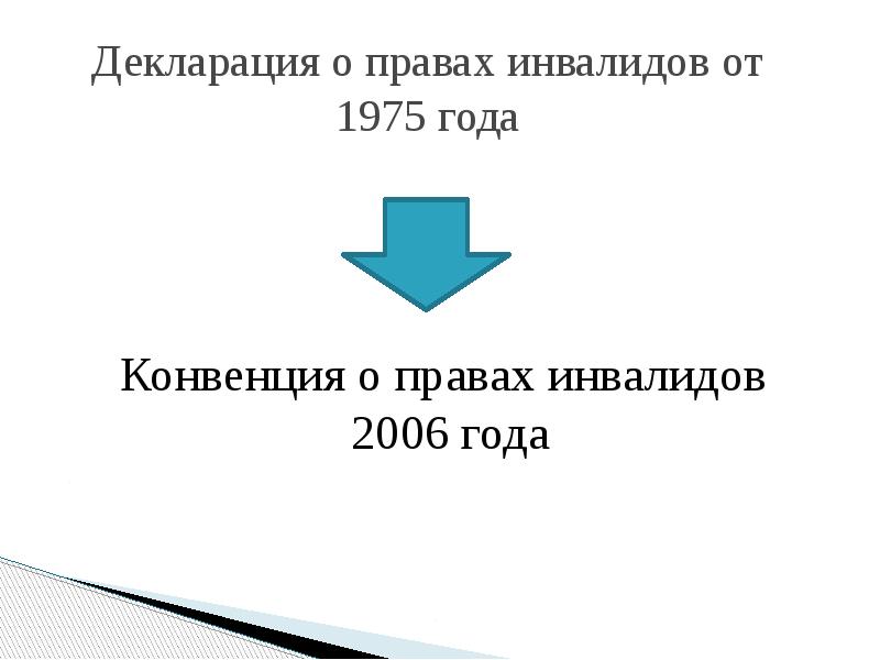 О правах инвалидов 1975