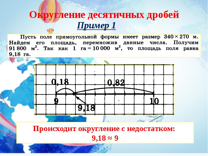 Округление десятичных дробей презентация