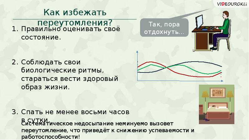 Презентация биологические ритмы и их влияние на работоспособность человека обж 10