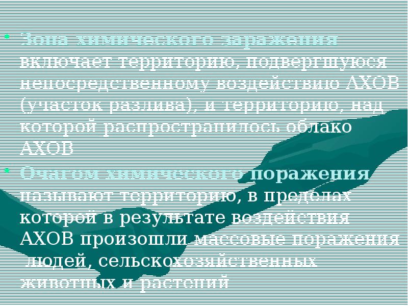 Территория подвергшаяся непосредственному воздействию