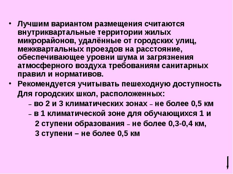 Гигиенические требования к размещению больниц в плане населенного пункта