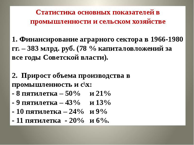 Ссср от реформ к застою презентация