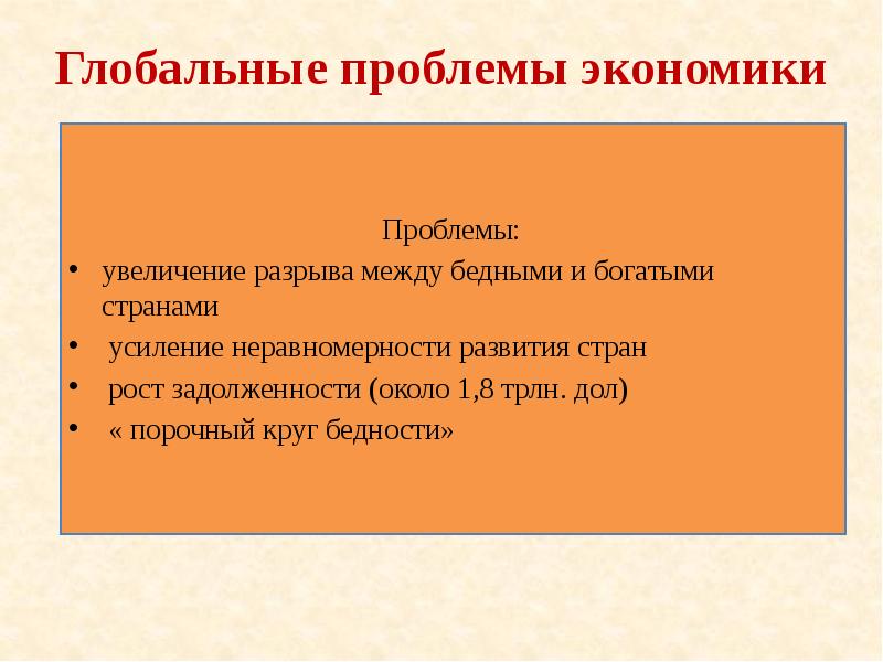 Проблемы экономики развивающихся стран проект