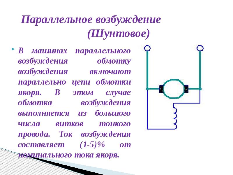 Ток возбуждения генератора