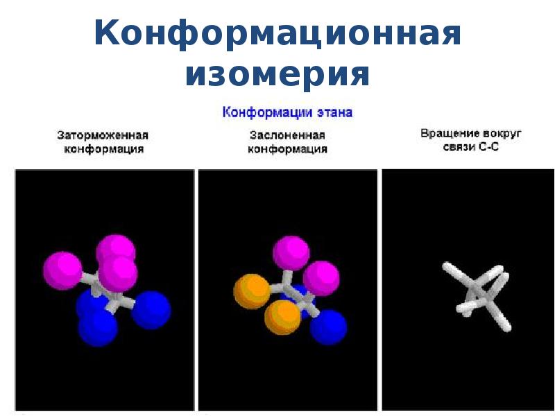 Строение органических. Пространственная изомерия конформационная. Пространственное строение органических молекул. Конформационные изомеры. Пространственное строение органических веществ.