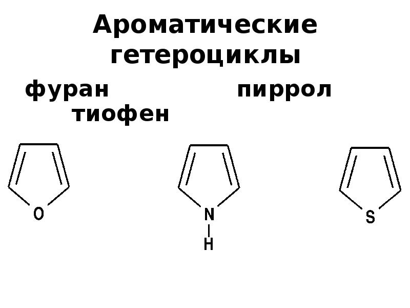 Фуран. Фуран в пиррол. Пиррол в тиофен. Гибридизация у гетероциклических соединений. Пятичленные гетероциклические соединения фуран тиофен.