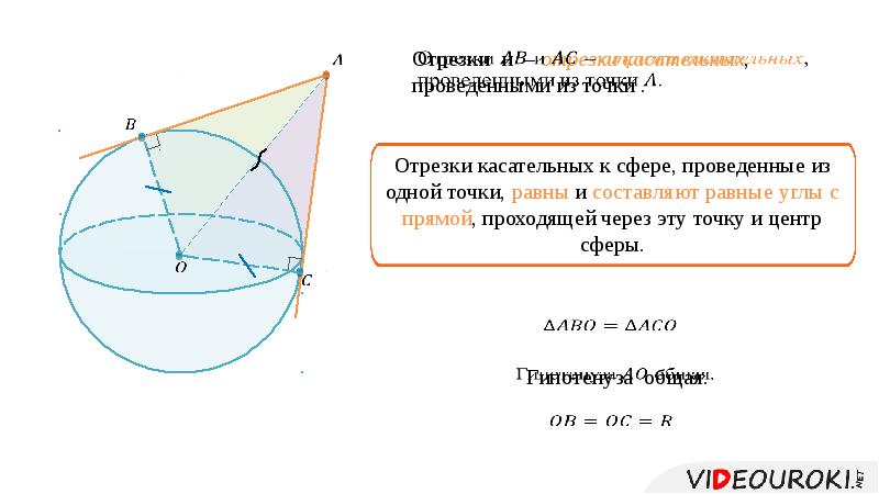 Касательная плоскость к сфере презентация