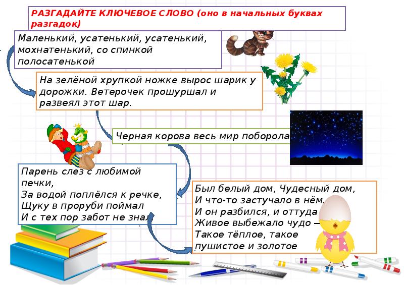 Проект имена прилагательные в загадках