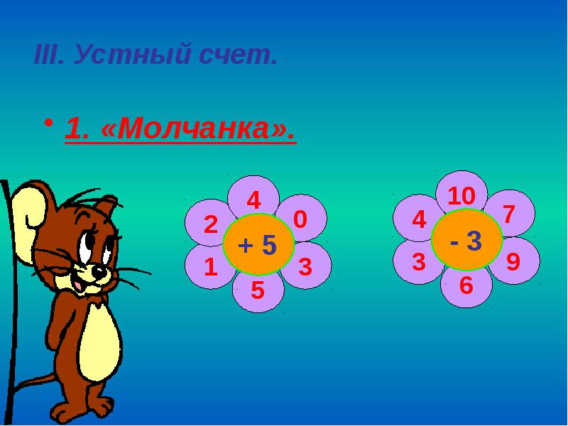 Презентация на тему вычитание и сложение