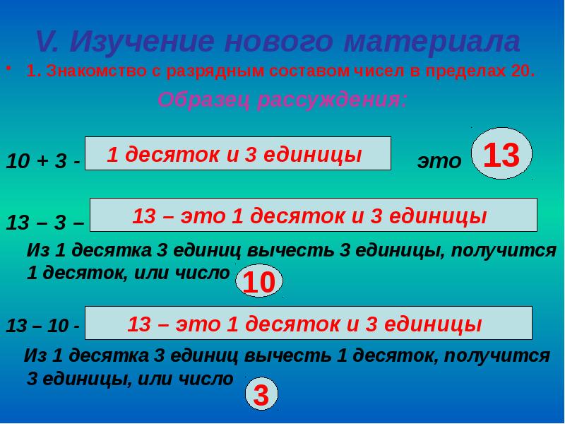 Презентация счет до 20