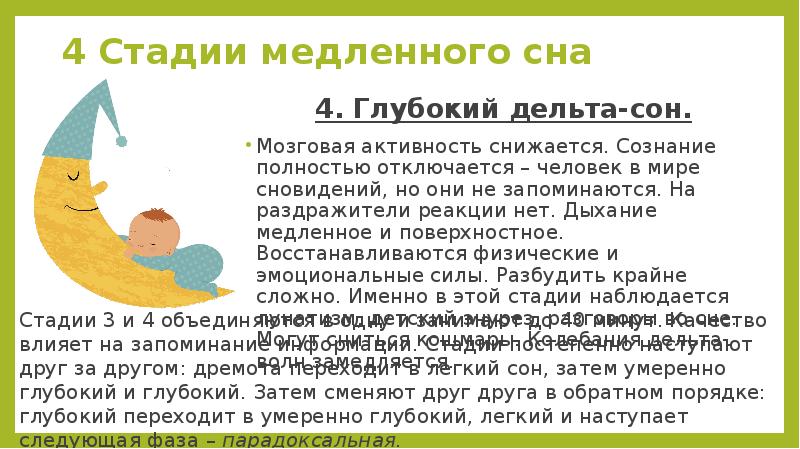 Фазы быстрого и медленного сна таблица. Стадии сна презентация. Парадоксальная фаза сна. Фазы сна картинки для презентации. Стадия глубокого сна.