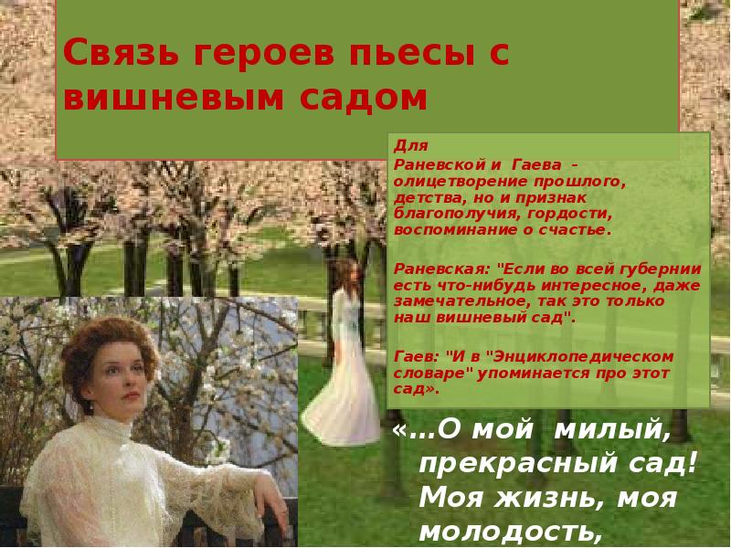 Чехов история создания вишневого сада презентация