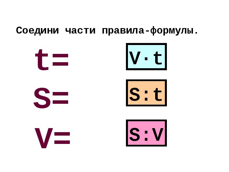 S t формула. Формула s v t. Формула t=v-v:a. A V T формула. Задачи на формулы 4 класс t,s,v.