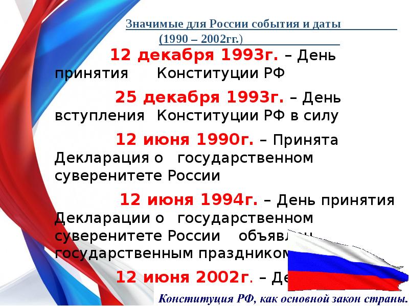 Национальные даты россии