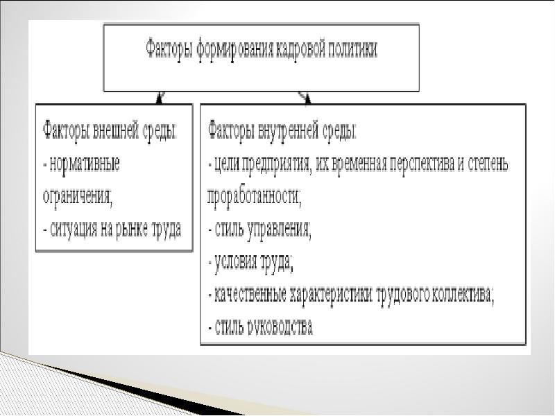 Основы кадровой политики на предприятии презентация