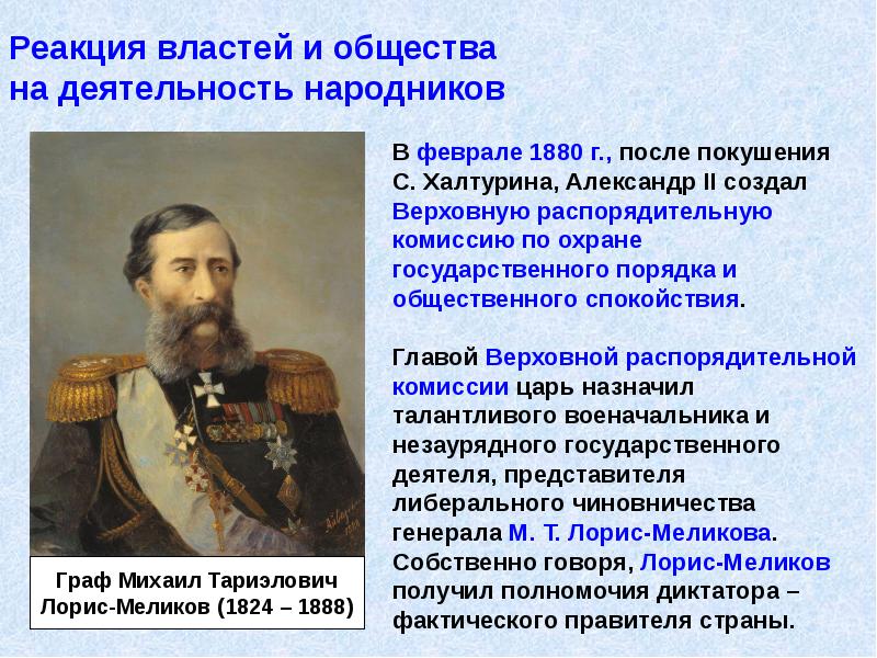 Лорис меликов идеи