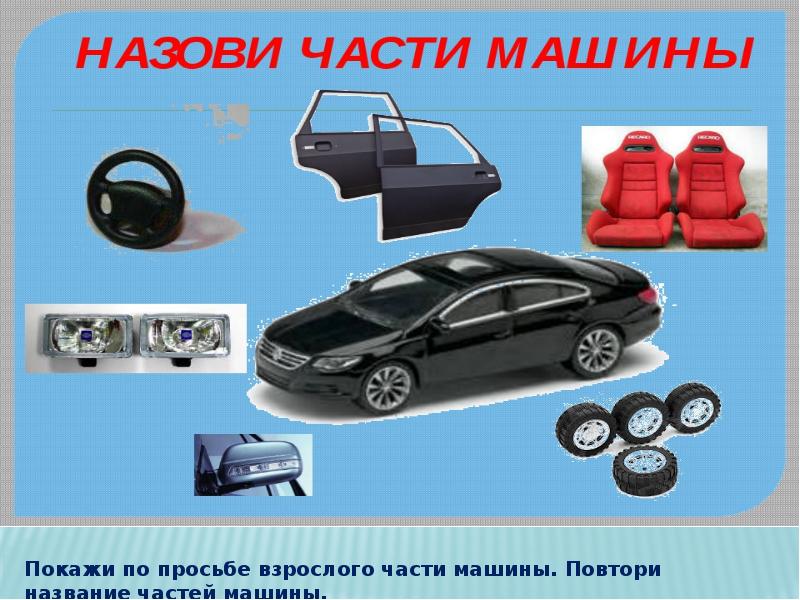 Строение автомобиля картинка для детей