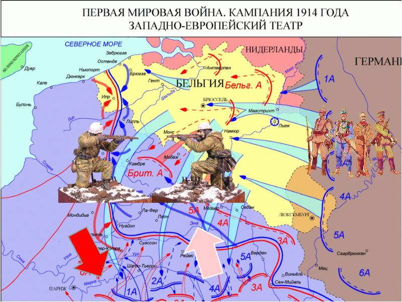 Карта первая мировая 1914 год