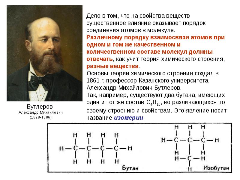 Презентация теория бутлерова