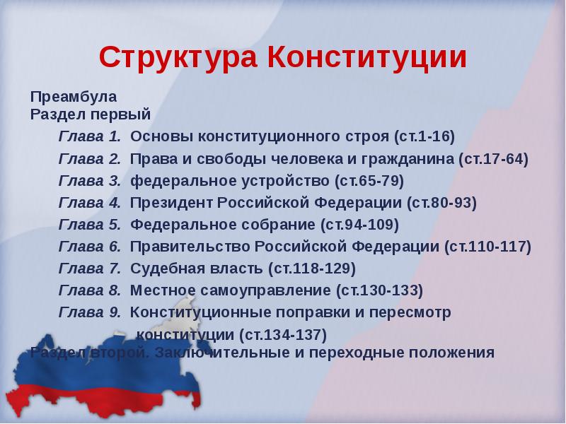 Проект новой конституции россии