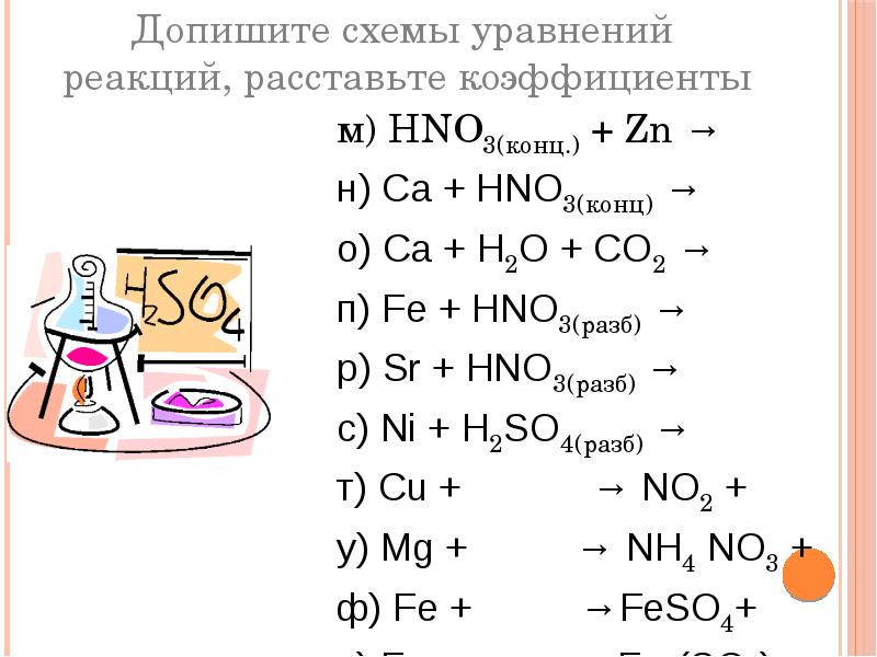 Закончите уравнение реакций s mg