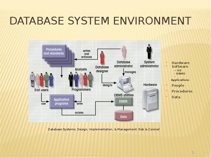 Database System Environment Database System Environment