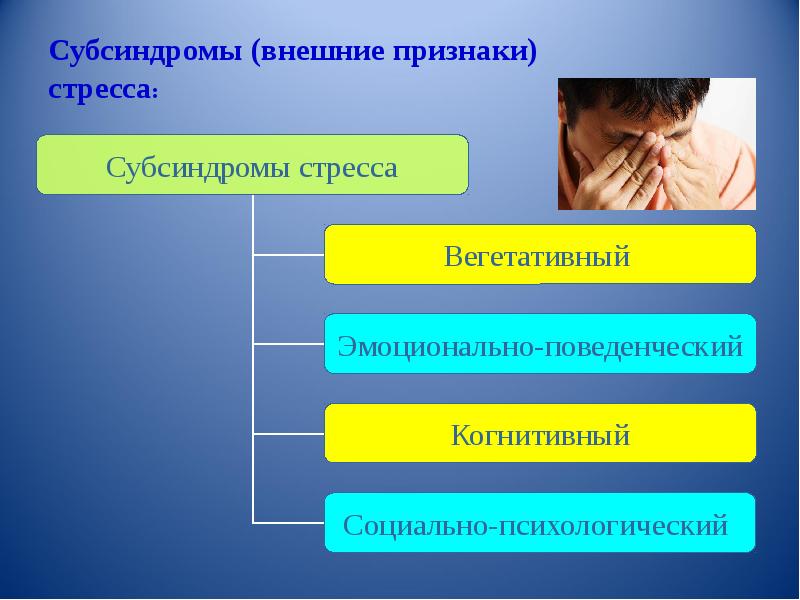 Субсиндромы или фазы стресса презентация