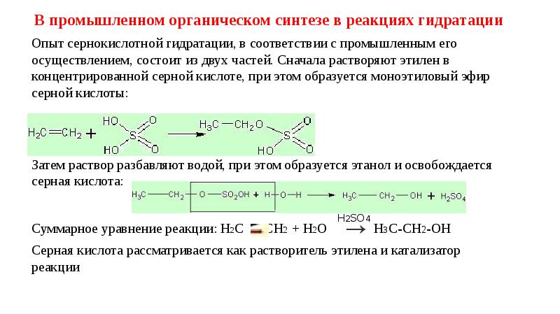 Промышленный органический синтез презентация 11 класс