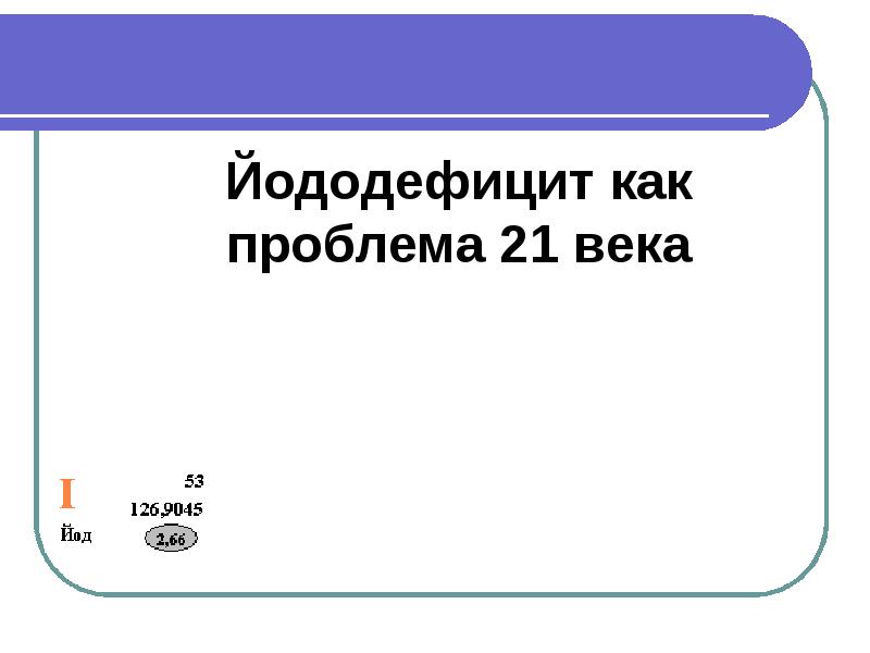 Презентация по йододефициту