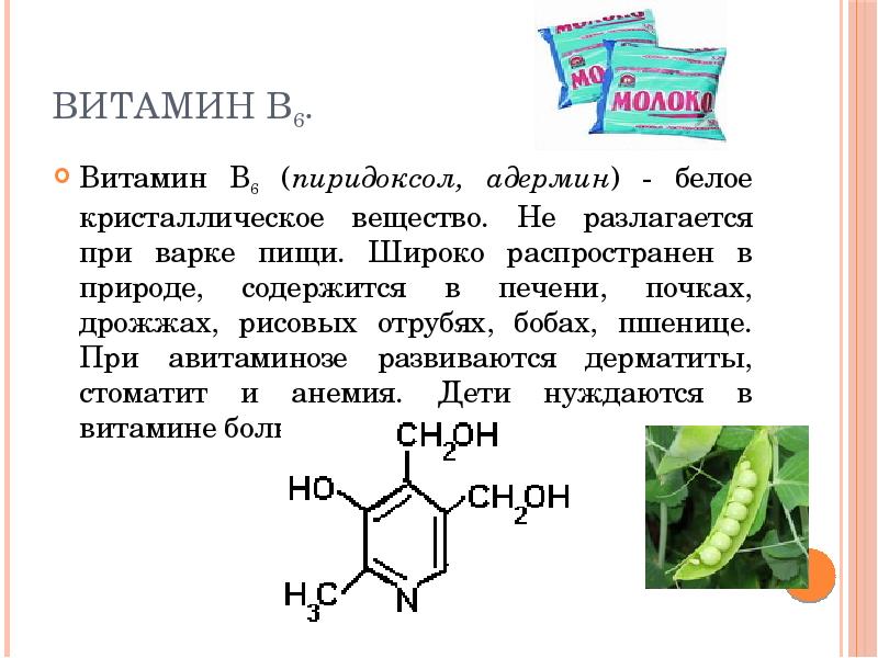 Витамин б6 презентация