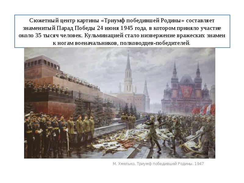 В какую дату проходил знаменитый парад победы. Хмелько Триумф победившей Родины. Картина Михаила Хмелько Триумф победившей Родины. Триумф победившей Родины Михаил Хмелько 1949 год. Михаил Хмелько парад Победы.