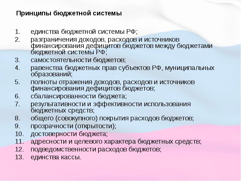 Бюджетная система презентация