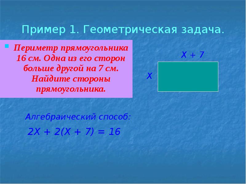 Решение задач на нахождение периметра презентация