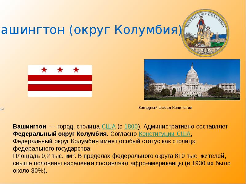 Презентация города сша