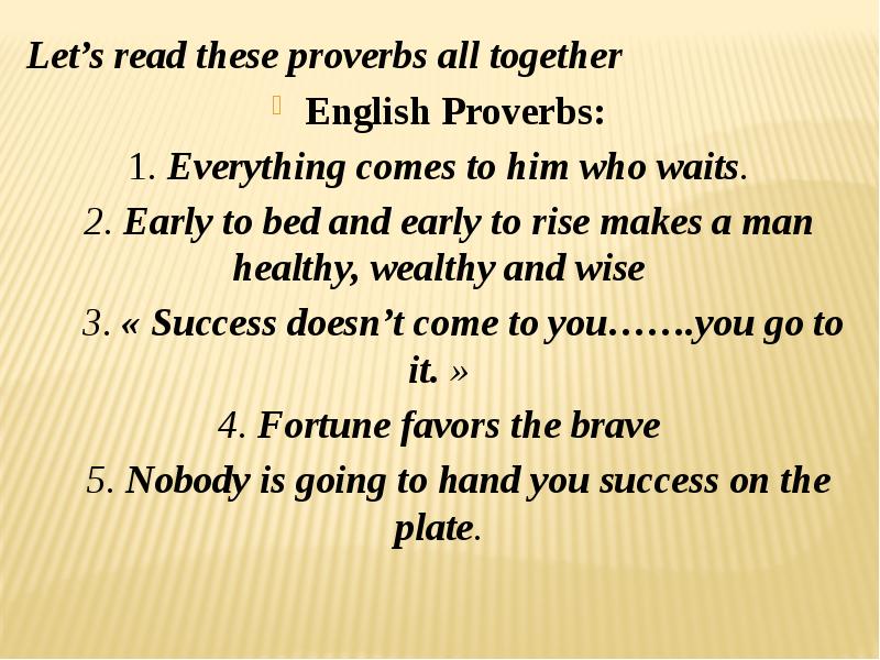 English proverbs