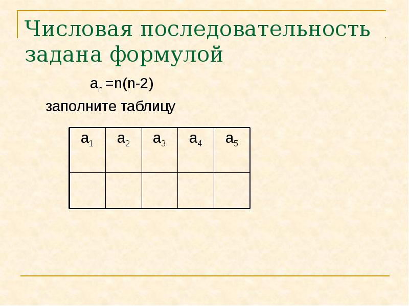 Последовательность задана формулой найти