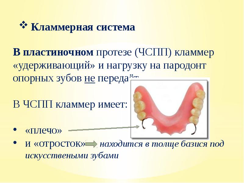 Частичный съемный пластиночный протез презентация