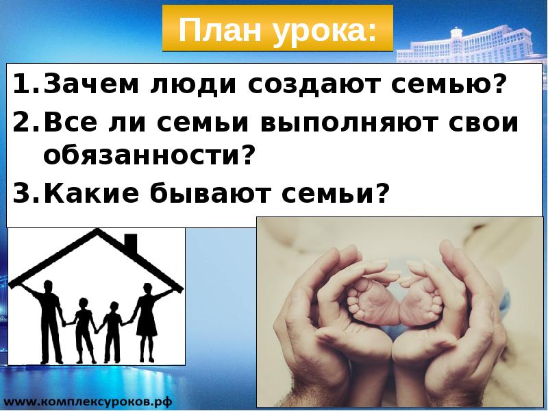 Урок семейные отношения