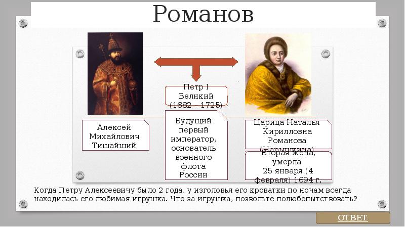 Презентация на тему россия при первых романовых перемены в государственном устройстве 7 класс